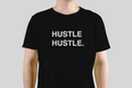 HUSTLE HUSTLE. Men's Black Tee - The H.M.H Store